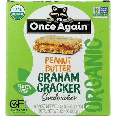 Once Again Graham Cracker Peanut Butter  -  8 packs, 12.72 oz
