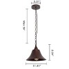 Chloe Lighting Cuddie Industrial 1 Light Oil Rubbed Bronze Ceiling Pendant 11" Wide - 4 of 4