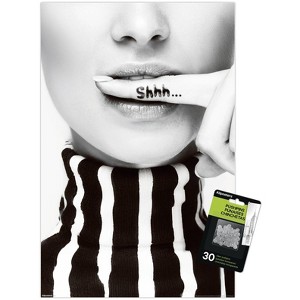 Trends International Reinders: Glam - Silence Requested Unframed Wall Poster Prints - 1 of 4