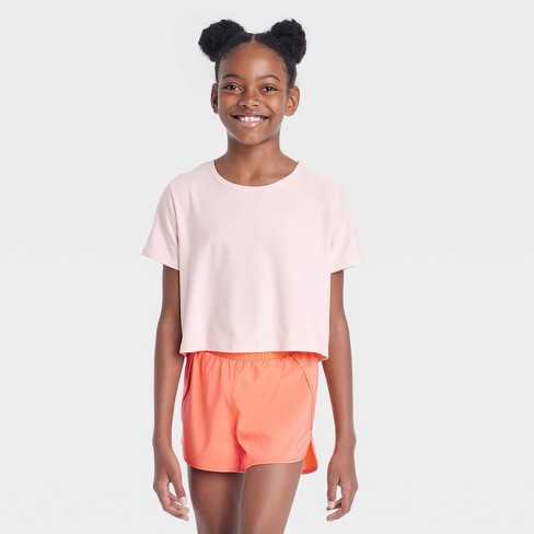 Girls' Studio T-shirt - All In Motion™ Light Pink Xxl : Target