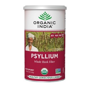 Organic India Whole Husk Psyllium Digestive Powder - 12oz - 1 of 4