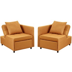 Ainfox 2PCS 3 in 1 Folding Sofa Bed With Armrest - 1 of 3