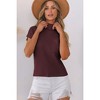 Amaryllis Women's Ribbed Knit Mock Neck Sleeveless Sweater Relaxed Fit with Front Pocket Chic and Cozy Transitional Layer - 2 of 4
