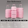 Lyngins 14/20/24/28 Inch 4PCs Hardside Luggage Sets with TSA Lock,Aluminum Handle,Carry on Luggage,Expanable Lightweight Family Suitcase Sets - 3 of 4