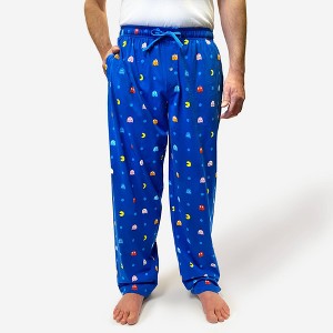 Men's Pac-Man Pajama Knit Pants - Light Blue - 1 of 4