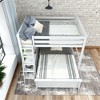 L-Shaped Full over Full Bunk Bed with Bookcase - 4 of 4