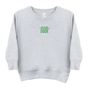 The Juniper Shop Embroidered Little Dude Toddler Sweatshirt - 1 of 4