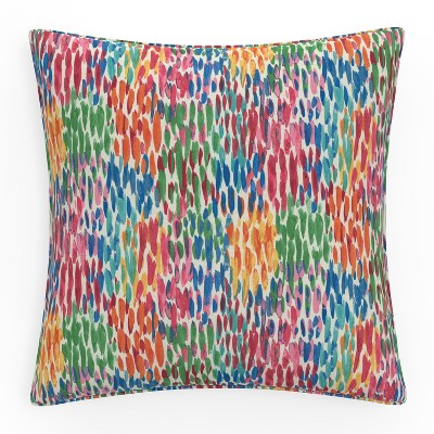 Pillow Perfect 25" Make It Rain Outdoor Floor Pillow Zinnia Blue