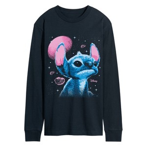 Men's - Lilo and Stitch - Stitch Space Oversized Long Sleeve Graphic T-Shirt - 1 of 3