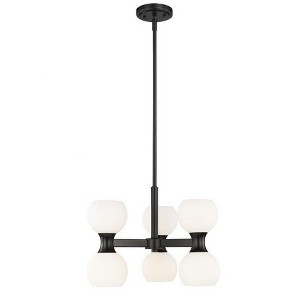 Z-Lite Artemis 6 - Light Chandelier in  Matte Black - 1 of 4