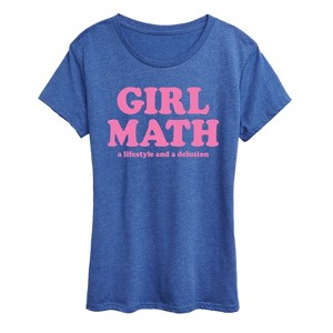 Women's - Instant Message - Girl Math Delusion Short Sleeve Graphic T-Shirt - 1 of 4