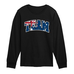 Boys' - Instant Message - Team Australia Long Sleeve Graphic T-Shirt - 1 of 4
