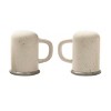 Transpac Spring Camping Mugs Dolomite Salt and Pepper Shakers Collectables White 3.75 in. Set of 2 - 2 of 4