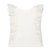 Hope & Henry Girls' Organic Cotton Eyelet Ruffle Knit Top, Infant - 3 of 4