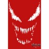 Juniors Womens Marvel Venom: Let There be Carnage Big White and Red face T-Shirt - image 2 of 4