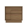 Sapphtopaz Modern Nightstand with 2 Push to Open Drawers Wood Grain Finish Night Stand with Raised Mop Base Bedside Table for Bedroom,Living Room - 2 of 4