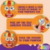 Joyfy 54pcs Pumpkin Decorating Stickers with 12 Designs, Halloween Party Favor, Jack-O-Lantern Face Stickers Pumpkin Decorating Craft - 3 of 4