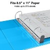 1" Staples Heavy-Duty View Binder with D-Rings Light Blue 976056 - 4 of 4