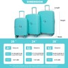 SEVOBAL Luggage Expandable Hardshell Suitcase Set with Double Spinner Wheels and TSA Lock for Travel, Blue, 19.88"*12.2"*29.72" - 2 of 4