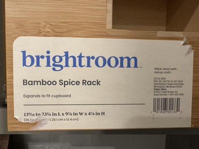 Bamboo Expandable Spice Rack Brown - Brightroom™