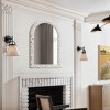 LuxenHome Distressed White Arch Rectangle 36-Inch Tall Wall Mirror, Accent and Vanity - 4 of 4
