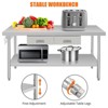 NSF Work Tables with Drawer, Metal Dining Prep Table for Home Kitchen Dining Room Garage Warehouse - 3 of 4