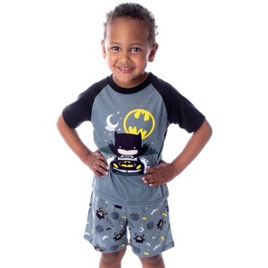 DC Comics Toddler Boys' Batman Pajamas Night Riding 2 Piece Pajama Set Night Cruising - 1 of 4