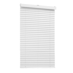 VEVOR Faux Wood Blinds, 2"Slat, 34.5"Wx60 H, Cordless Window Blinds and Shades with Decorative Board, for Room Darkening, Home Interior Windows, White - 1 of 4