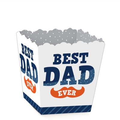 Big Dot of Happiness Happy Father's Day - Party Mini Favor Boxes - We Love Dad Party Treat Candy Boxes - Set of 12