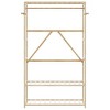 vidaXL Clothes Rack with Shelves 110x40x175cm Bamboo, Clothes Rack with Shelf, Bamboo Clothes Hanger, Coat Rack with Hook - 4 of 4