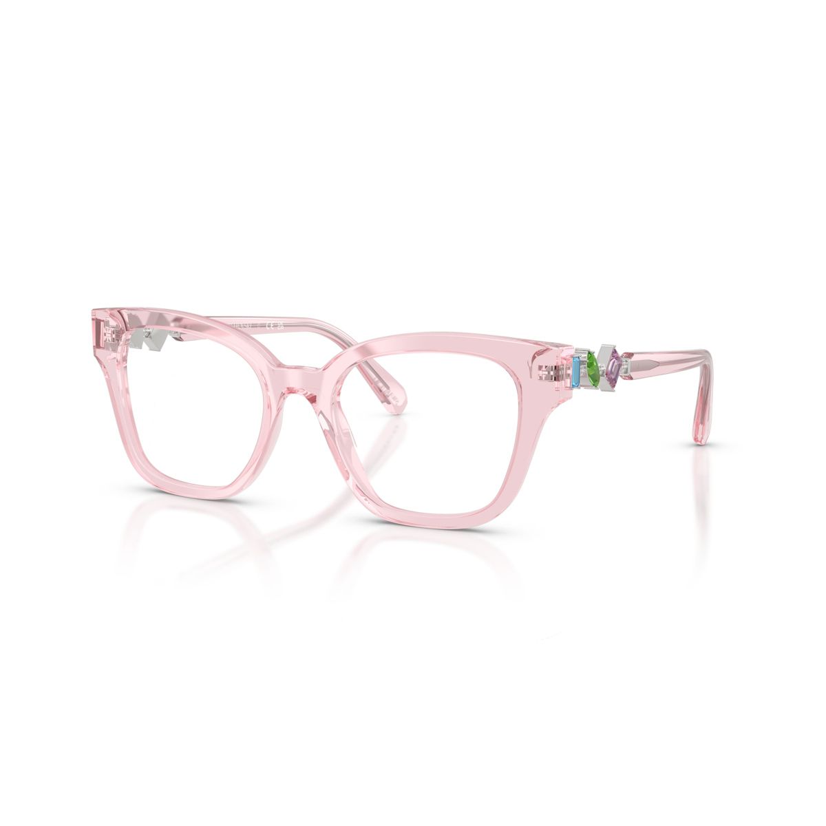 Swarovski SK2048 52mm Woman Square Eyeglasses Demo Lens Lens - thumbnail 10