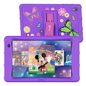 Contixo 8" Android Kids Tablet 64GB (2025 Model), Includes 80+ Disney Storybooks & Stickers, Kid-Proof Case with Kickstand (K80) - 1 of 4