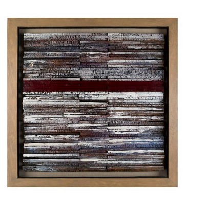 Mark & Day Provadiya 36"H x 36"W Modern Brown Wall Art