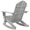 Garden Rocking Chair Grey Hardwood Standard Durable vidaXL - 4 of 4
