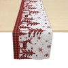 Unique Bargains Christmas Table Runner Polyester Red White Black 71x14 Inch 1 Pc - 4 of 4
