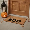 HomeRoots 24" X 36" Black And Natural Halloween Halloween Hey There Outdoor Coir Door Mat - 2 of 4