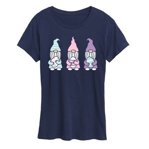 Women's - Instant Message - Easter Gnomes Short Sleeve Graphic T-Shirt - 1 of 4