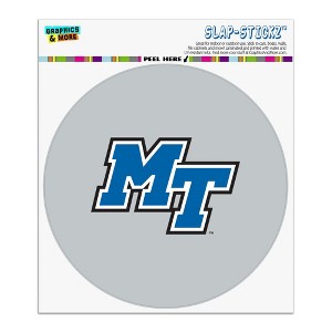 Middle Tennessee State Secondary Logo Automotive Car Window Locker Circle Bumper Sticker - 1 of 4