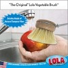 Lola Products Replacement Head for The Original Tampico Vegetable & Dish Brush, 2" Small Head, Birchwood & Poly Bristles, Reusable & Washable, 1 Pack - 3 of 4