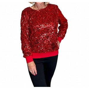 Women's In the Spot Light Sequin Top - Jess Lea - 1 of 3