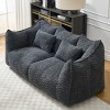 Large Bean Bag Sofa, Soft Recliner Chair with High-Resilience Foam Core, Fits Two People, Perfect for Gaming, Reading & Watching TV-Cuddlewood - 3 of 4