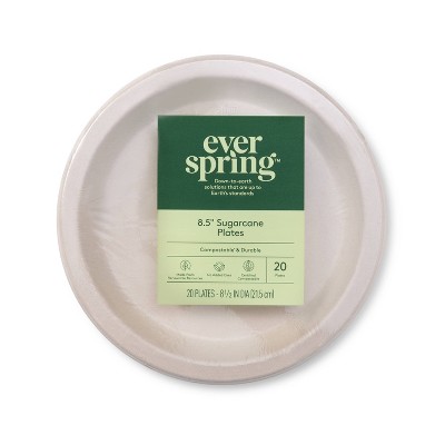 Disposable Plates 9" - 20ct - Everspring™