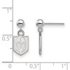 Black Bow Jewelry Sterling Silver Vegas Golden Knights NHL Dangle Earrings - 2 of 3
