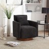NicBex Chenille Accent Chair,Upholstered Living Room Chairs with Curved Backrest and Wooden Base,Modern Armchair,Accent Chairs for Living Room - 2 of 4