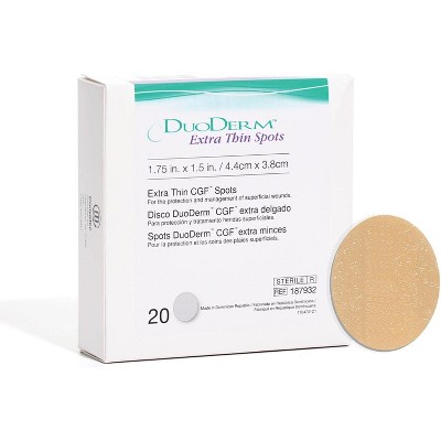ConvaTec DuoDERM Extra Thin Control Gel Formula Hydrocolloid Sterile Adhesive Dressings for Superficial Wounds, Low Friction,  Latex-Free, Waterproof