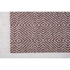 36"x48" Luxor 1/4" Rug'D Chair Floor Mat Brown/Ivory - Anji Mountain: Geometric Felt-Backed, Indoor Polyester Mat - 2 of 4