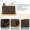 ORRD Dark Gray Sideboard Buffet Cabinet with 6 Drawers, Multi-Use Storage Dresser for Dining Room, Kitchen, Living Room, Bedroom or Hallway - 3 of 4
