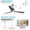 Airsurfer 60-Inch Satin Nickel Ceiling Fans with Remote - 4 of 4