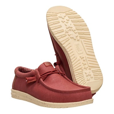 HEYDUDE Men Wally Stretch Canvas , Burnt Red/Boulder Tan, 11 — фото 4