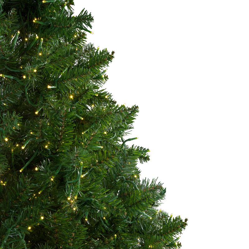 Northlight 7.5' Pre-Lit Artificial Christmas Tree Pike River Fir - Multi-Color LED Lights, 6 of 10